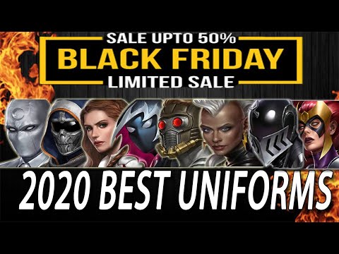 TOP 20 MUST-BUY UNIFORMS GUIDE!! BLACK FRIDAY 2020 I Marvel Future Fight