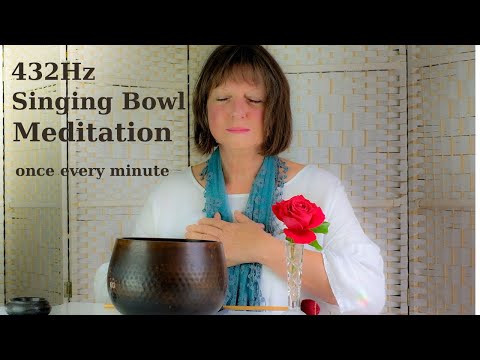 432hz Japanese Temple Bell played once a minute for 30 minutes