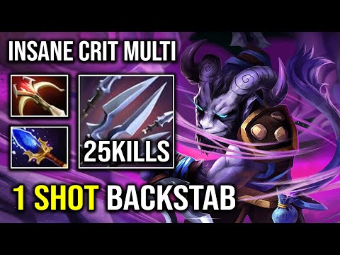 1 Shot Backstab 2023 Hard Carry RIKI with Insane Crit Multiplier EZ Counter Everyone Dota 2