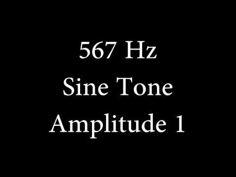 567 Hz Sine Tone Amplitude 1