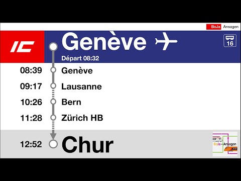 SBB/CFF Ansagen | IC Genève-Aéroport - Chur | 2023 | BoJa Ansagen