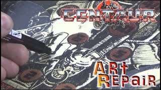 ROCK & ROLL - Repainting The Worn Playfield Of Bally's CENTAUR Pinball Machine By Hand!