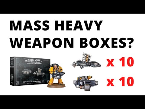 Big Boxes of Space Marine Heavy Weapons coming - Devastators and Havocs got Easier to Make!