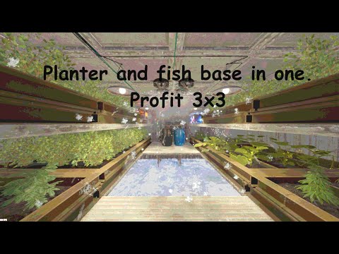 Super compact planter farm and fish base with profit