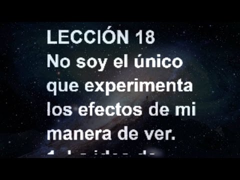 Workbook Lesson 18 A Course in Miracles (Spanish)
