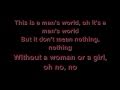 Seal - It's A Man's Man's Man's World - Lyrics ...