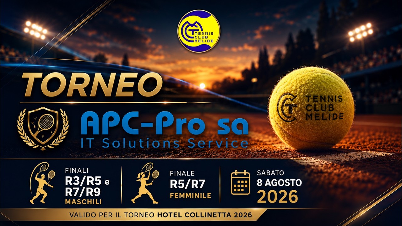 🎾 FINALI APC-Pro Solutions Service SA 2026 | Tennis Club Melide | Circuito Hotel Collinetta #tennis