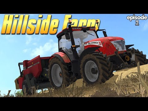Hillside Farm - Farming Simulator 17 -  Ep.2 (with Wheel Cam)