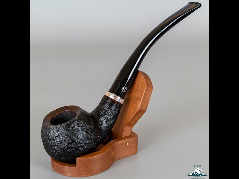 Rattrays Butcher's Boy Jet Black Sandblasted Churchwarden (23) 9mm