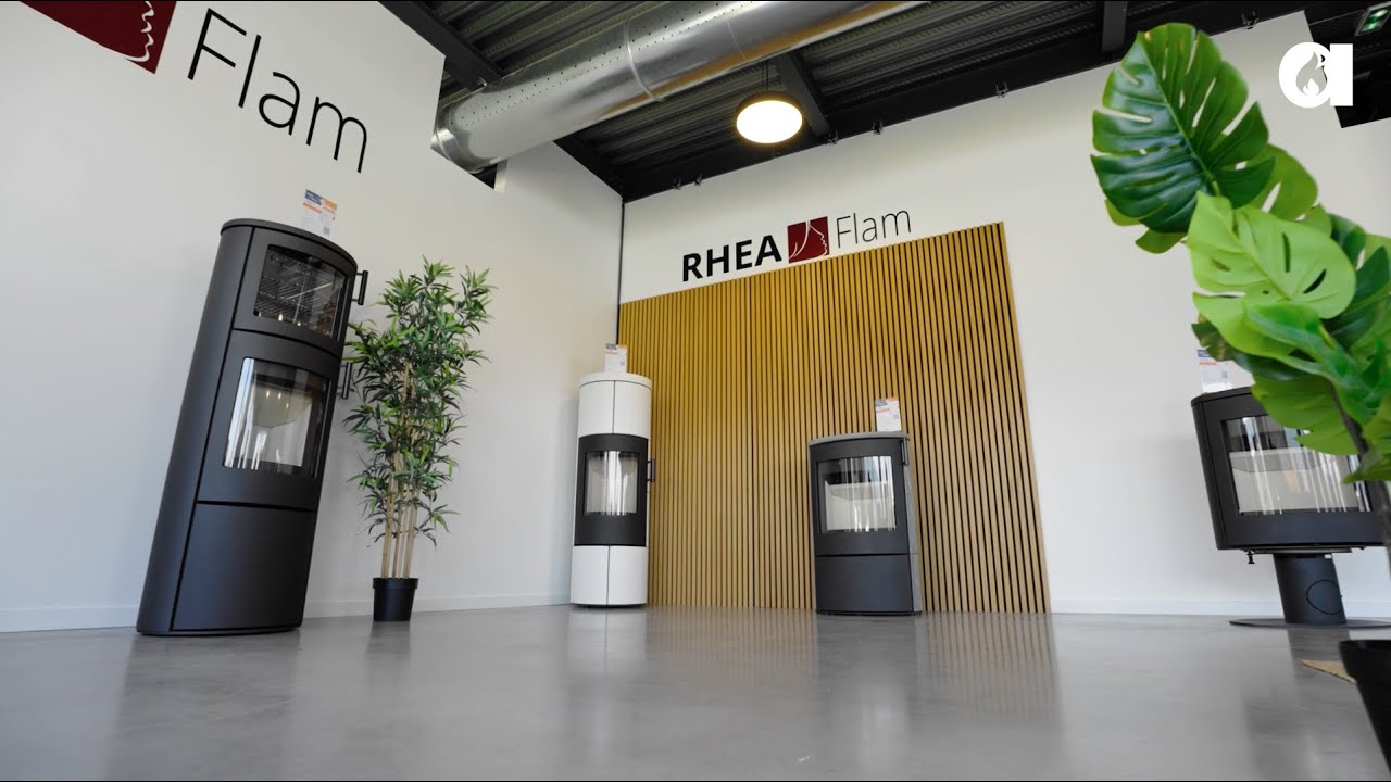 Poele à bois ALERIA - acier et fonte - Rhea Flam