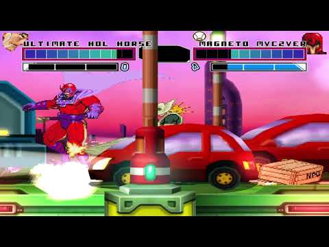 The chronicles of MUGEN - Magneto gets beaten by a wooden gun again