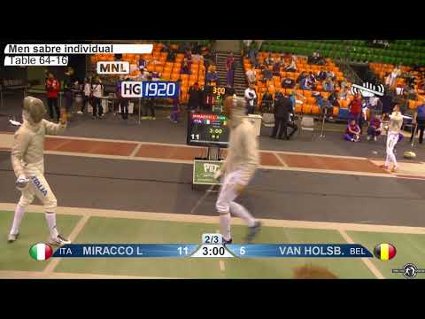 2018 163 M S Individual Gyoer HUN World Cup T64 22 green MIRACCO ITA vs VAN HOLSBEKE BEL