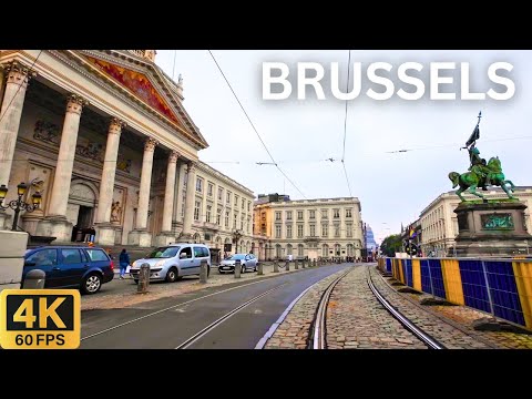 Fahrtour 4K: Brüssel Belgien 🇧🇪 | Stadtreise