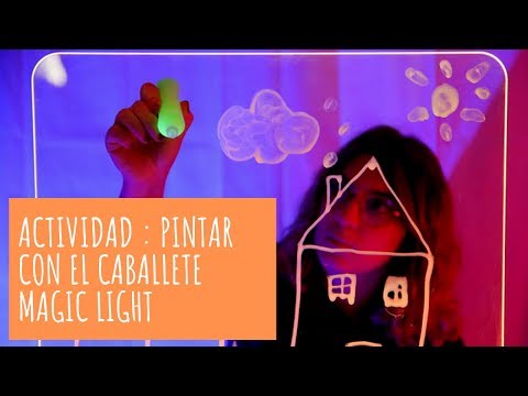 Cartel del vídeo de YouTube para Caballete magic light