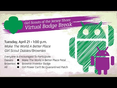 Virtual Badge Break - Make The World A Better Place (Daisy / Brownie)