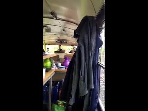 Der Schienenbus - Jetzt innen, hinter mir, das WC :-)