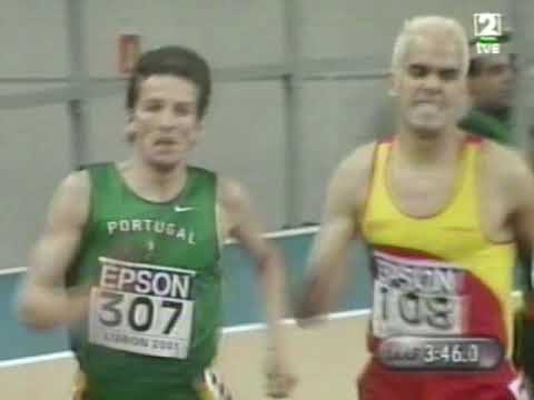 1500m Final, World Indoor Athletics Championships, Lisbon 2001 - Rui Silva - Reyes Estévez