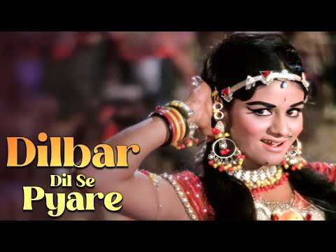 Dilbar Dil Se Pyare 4K | Lata Mangeshkar Hit Songs |Jeetendra, Aruna Irani | Caravan 1971