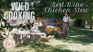 Ep 163 | Deliciously Tender French Coq Au Vin | Wild Cooking | From French Chateau to Farmhouse