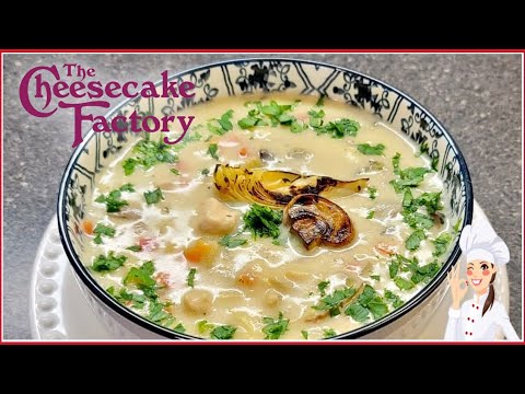 SOPA CREMOSA DE POLLO DE CHEESECAKE FACTORY🍗🥣🍄CREAMY CHICKEN SOUP FROM CHEESECAKE FACTORY🍗🥣🍄