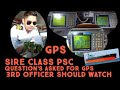 GPS BRIDGE EQUIPMENT FOR SHIP SIRE CLASS PSC PREPARATION 3RD OFFICER 2ND OFFICER JUNIOR OFFICER JOB
