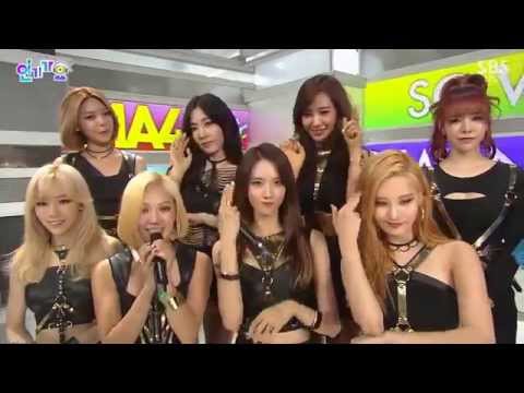 [HD720P] 150823 SNSD 소녀시대 SBS   Inkigayo Preview