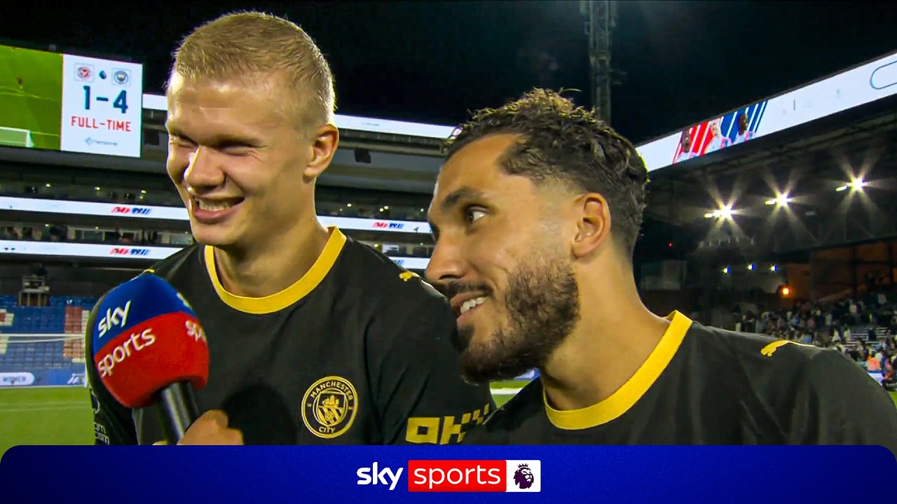 Erling Haaland & Rayan Cherki's FULL post-match reaction to Man City's 4-1 win at Crystal Palace