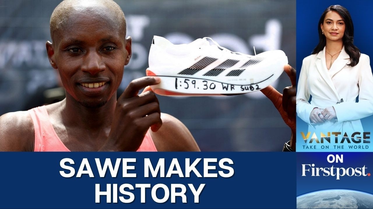 Kenya's Sabastian Sawe Breaks History With Sub-2-Hour Marathon in London | Vantage on Firstpost