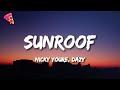 Nicky Youre, dazy - Sunroof (Lyrics) "got my head out the sunroof blasting your favorite tunes"