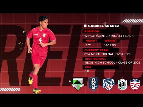 Gabriel Suarez Soccer Highlights | Cedar Stars Academy North 08 NAL & JVSA U17 UPSL | Class of 2026