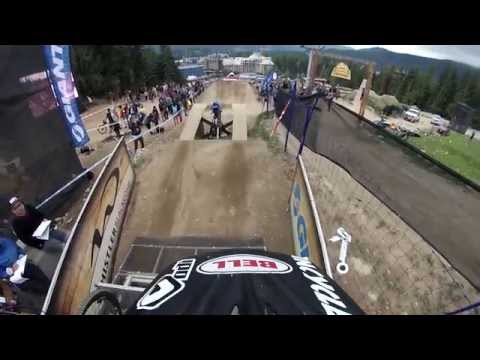 Incycle DH - 2014 Crankworx Whistler Dual Slalom - Brian Lopes Vs. Jon Buckell - Heat 2