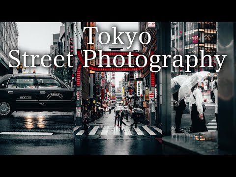 Relaxing Rainy Tokyo Street Photography (POV)
