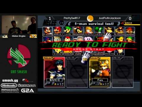 Smash @ UNT #2 - Melee Singles - PrettySwift17 (Marth) Vs. Jackson (Fox)