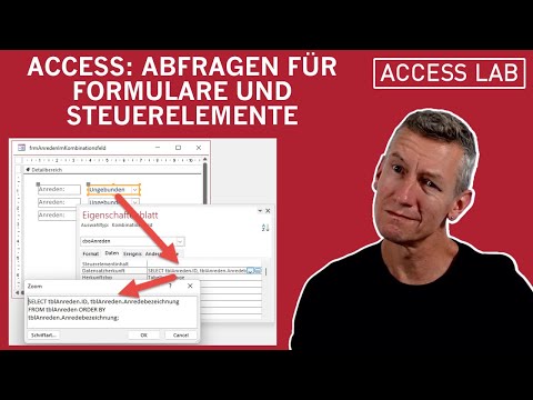 Access: Queries for forms and controls