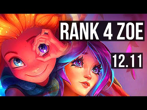ZOE vs LILLIA (MID) | Rank 4 Zoe, 6/0/4, Dominating | NA Challenger | 12.11
