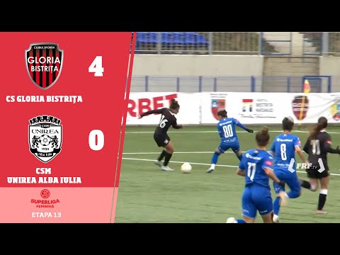 SuperLiga Feminină, Etapa 13: CS Gloria Bistrița - CSM Unirea Alba Iulia 4-0, 22.11.2025
