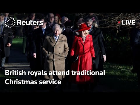 LIVE: British royals attend traditional Christmas service