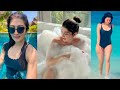 Pranitha Subhash S Enchanting Swimsuit And Bikini With Swimming Fashion Looks At Maldives Video
