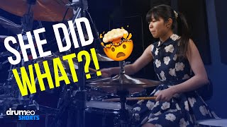 Polite drummer rudely shows off #shorts