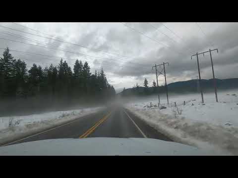 Driving from Hoodsport to the Lake Cushman Area in Washington