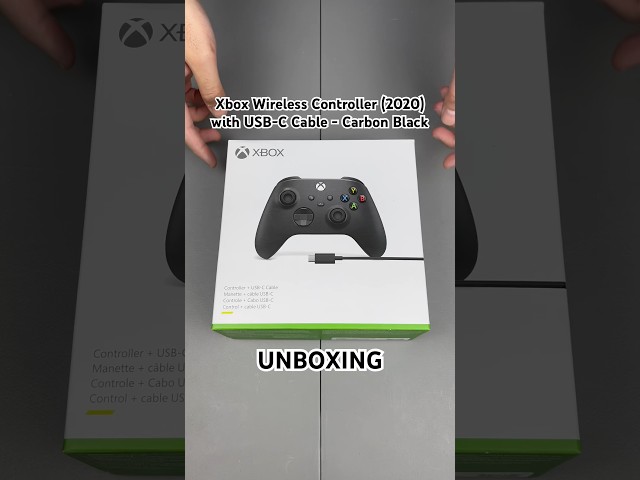 Vídeo relacionado con Xbox Wireless Controller Carbon Black Series X|S, One, Windows 10/11, iOS y Android