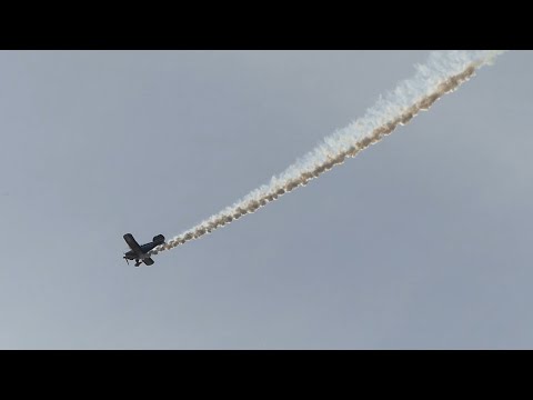 Pitts Special, second of two displays at Lee on Solent Seafront, Hampshire UK  - 7th May 2023
