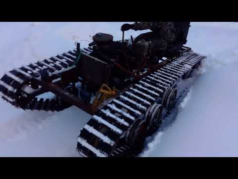 Самодельный вездеход глубокий снег/Rover Deep snow