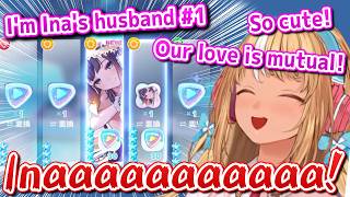 Flare Gets Super Excited After Getting Lots of Swimsuit Ina in HoloDori【Hololive】