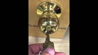 How to open a bed and bathroom doorknob from the outside when it