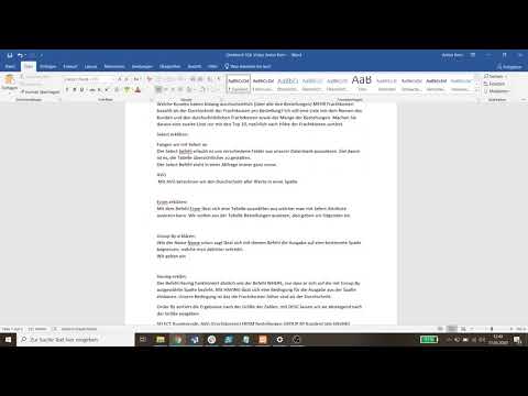 Anton Kern SQL Erklärvideo