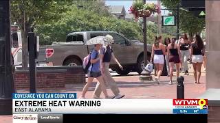 Many parts of the Chattahoochee Valley under Extreme Heat Warning