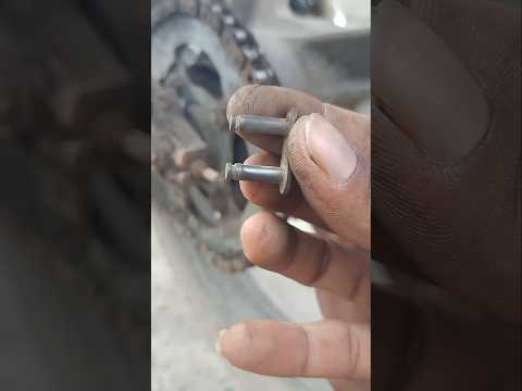 How To Fit A Motorcycle Chain Lock/chain lock fitting bike #shortvideo #chain #motorcycle #bike