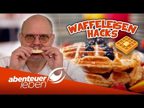 NÜTZLICHE Hacks rund um das WAFFELEISEN! 🧇🍔 - Achim macht den TEST| Abenteuer Leben | Kabel Eins