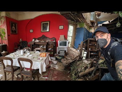 We Almost Didn’t Make It Out of This ABANDONED COLLAPSING MANSION Everything Left Behind 